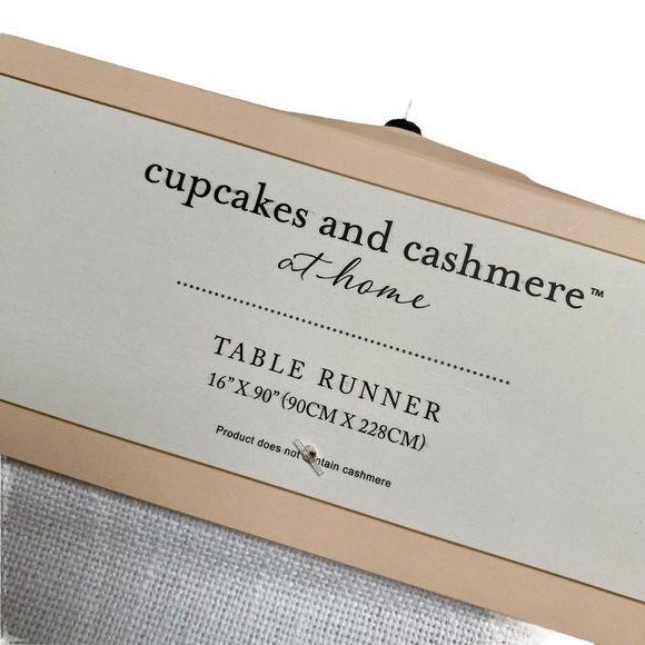 Cupcakes and Cashmere At Home Rainbow Heart Tassel Table Runner NWT - Picture 6 of 8